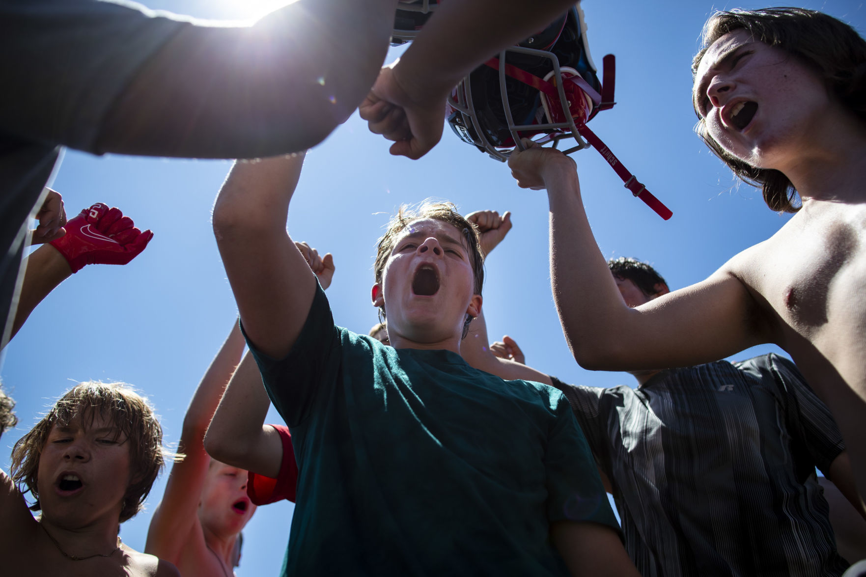 Lockwood football practice